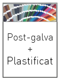 Post galva i plastificat